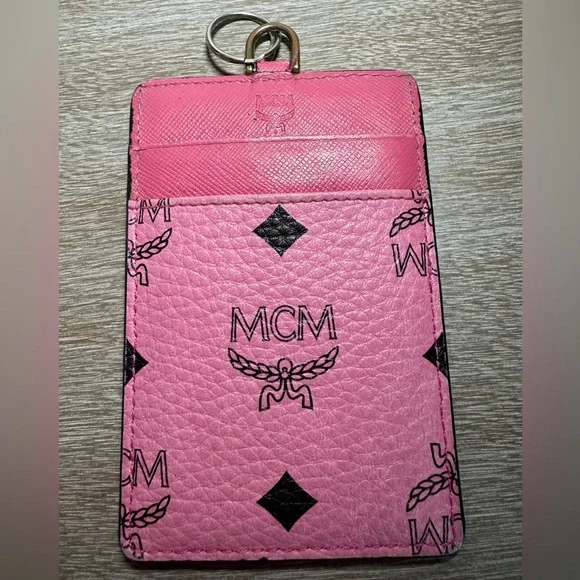 MCM lanyard/Cardholder in Visestos, pink - Picture 1 of 15